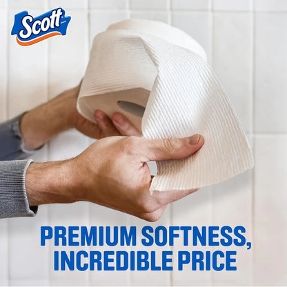 ComfortPlus 1-Ply Bath Toilet Paper - 12 Triple Rolls, 231 Sheets per Roll, Rapid-Dissolving Septic-Safe Bathroom Tissue