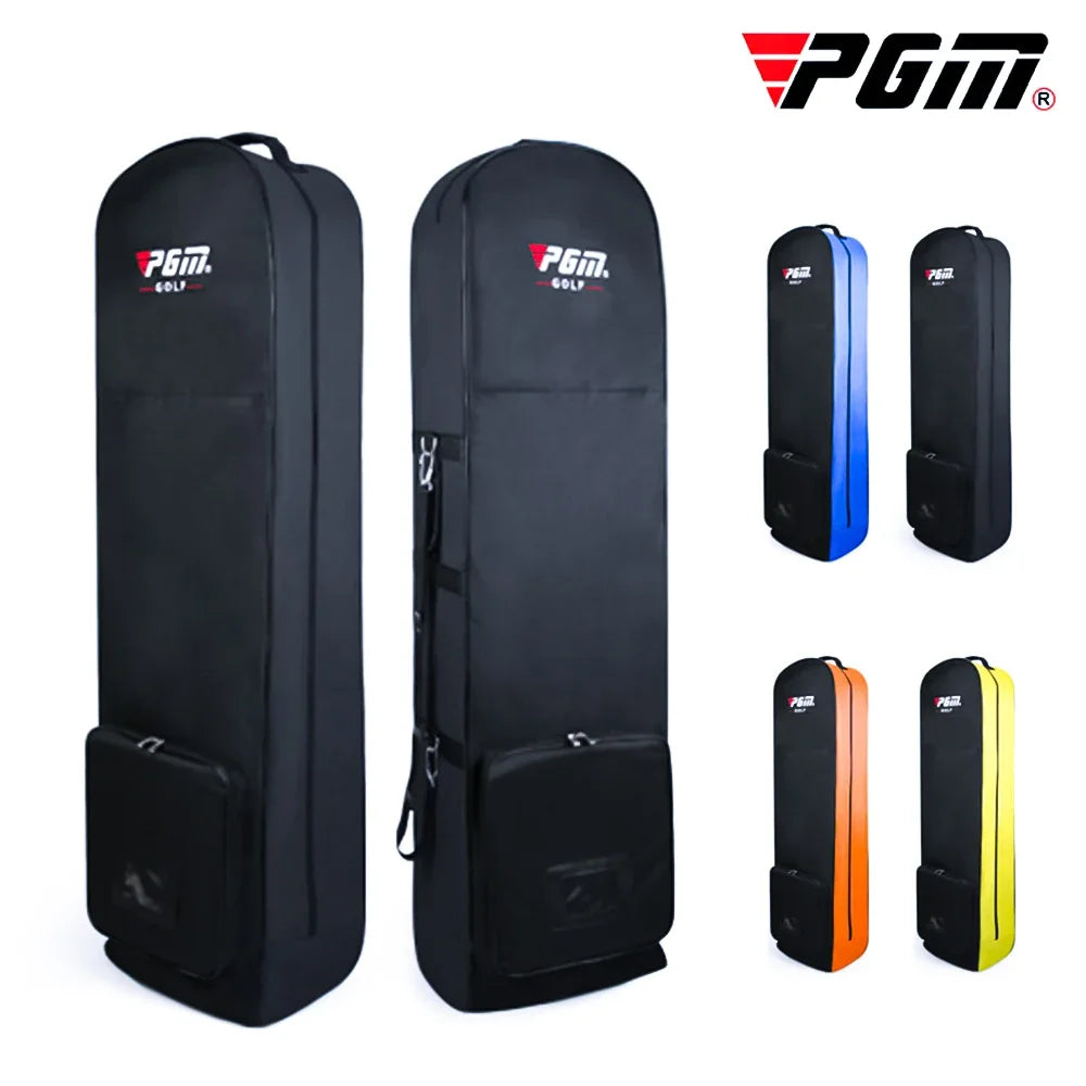 PGM Golf Aviation Bag – Large Capacity Foldable Golf Bag with Silent Wheels for Airplane Travel, HKB002