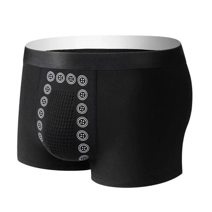 Breathable Magnetic Therapy Men’s Underwear – Polyester Fiber Long-Lasting Boxer Briefs for Male Support, Tightening & Delay