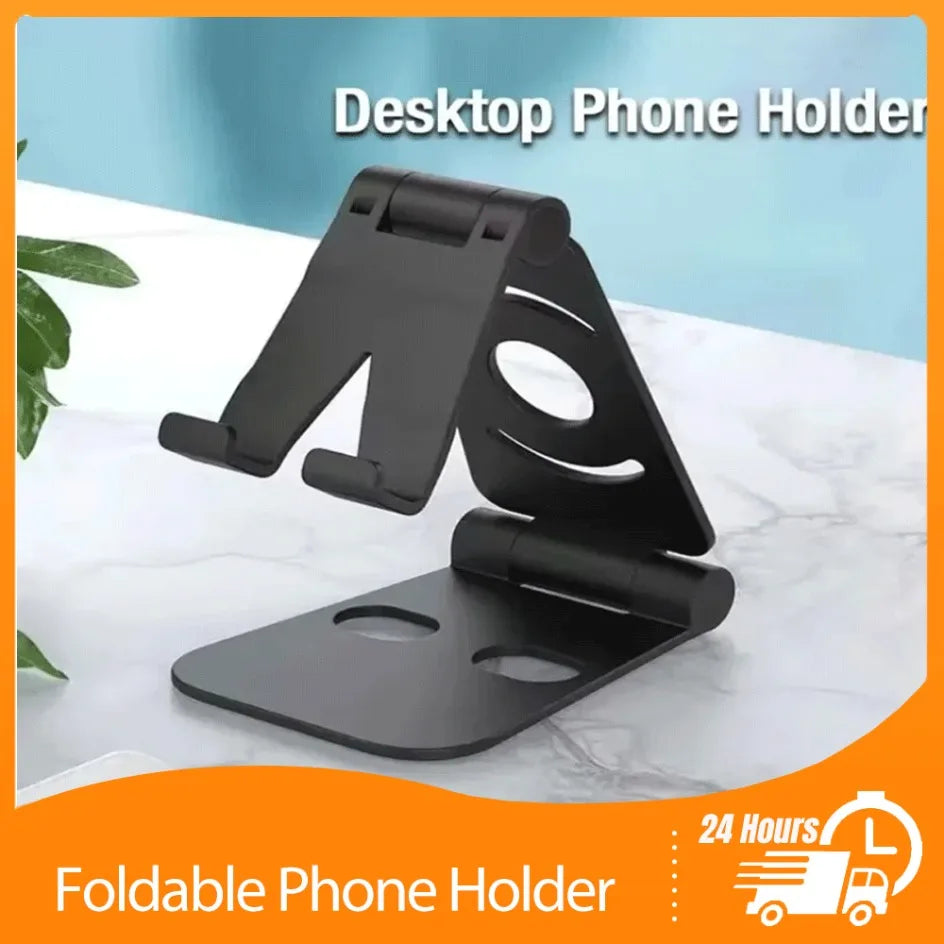 Multi-Angle Adjustable Desktop Phone Stand – Foldable Holder for iPhone 16, 15, 14, 13, 12 Pro Max & XS