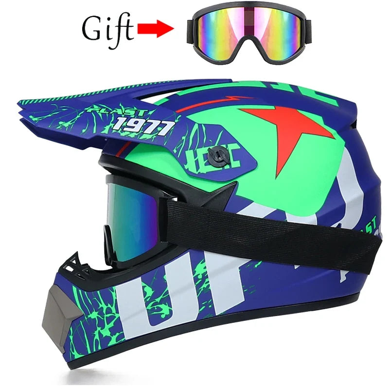 Children's Motorcycle Helmet - Off-Road Motocross Bike Helmet for Downhill & Cycling