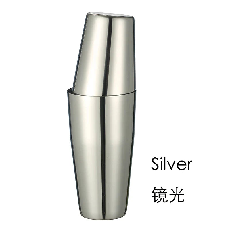 800ml Boston Cocktail Shaker Set – Stainless Steel Martini Bar Mixing Tin for Flair Cocktails