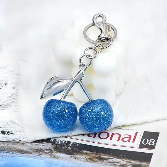 Cute Cherry Keychain Purse Charm – Bag Accessory for Handbags & Gifts for Women