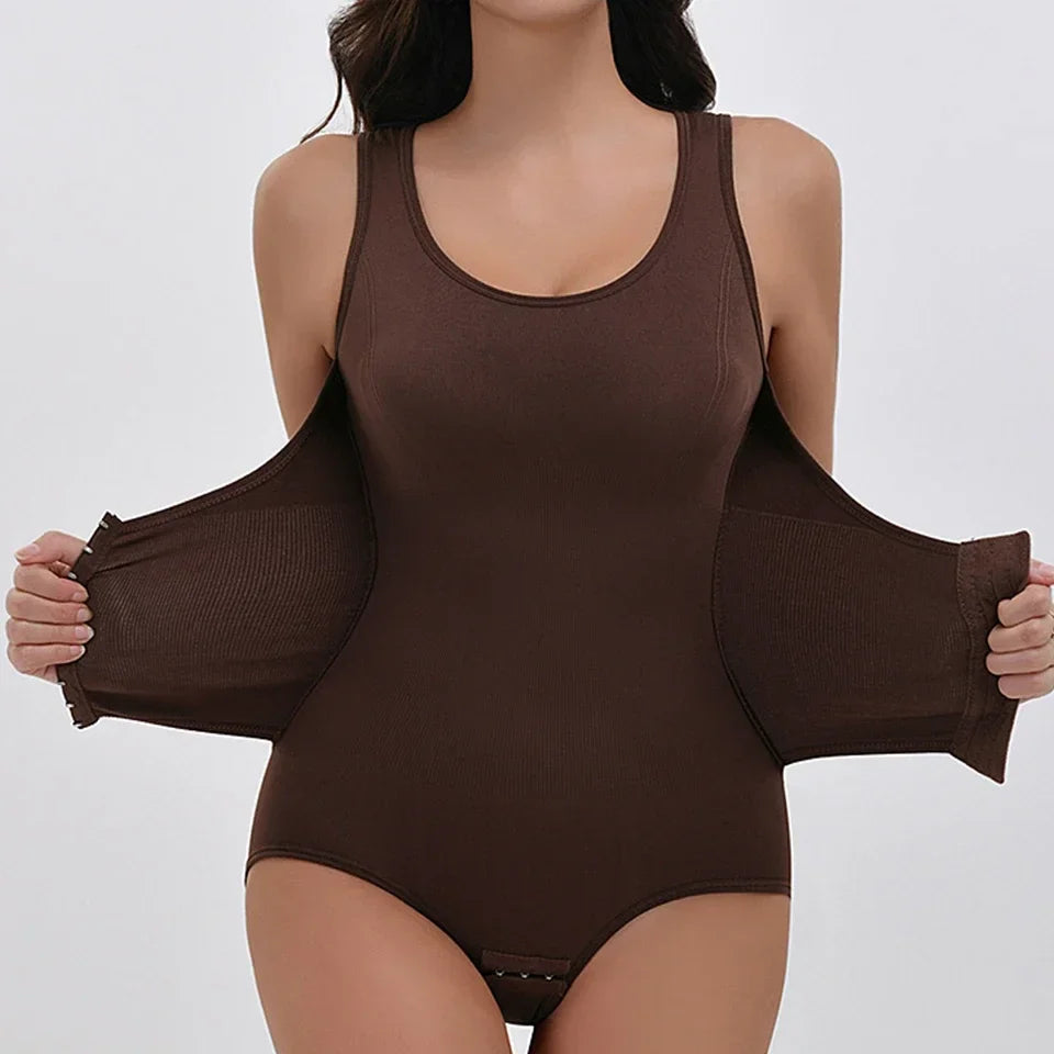 2025 Women’s Zipper Bodysuit Shapewear – Tummy Control Waist Trainer Slimming Corset Top