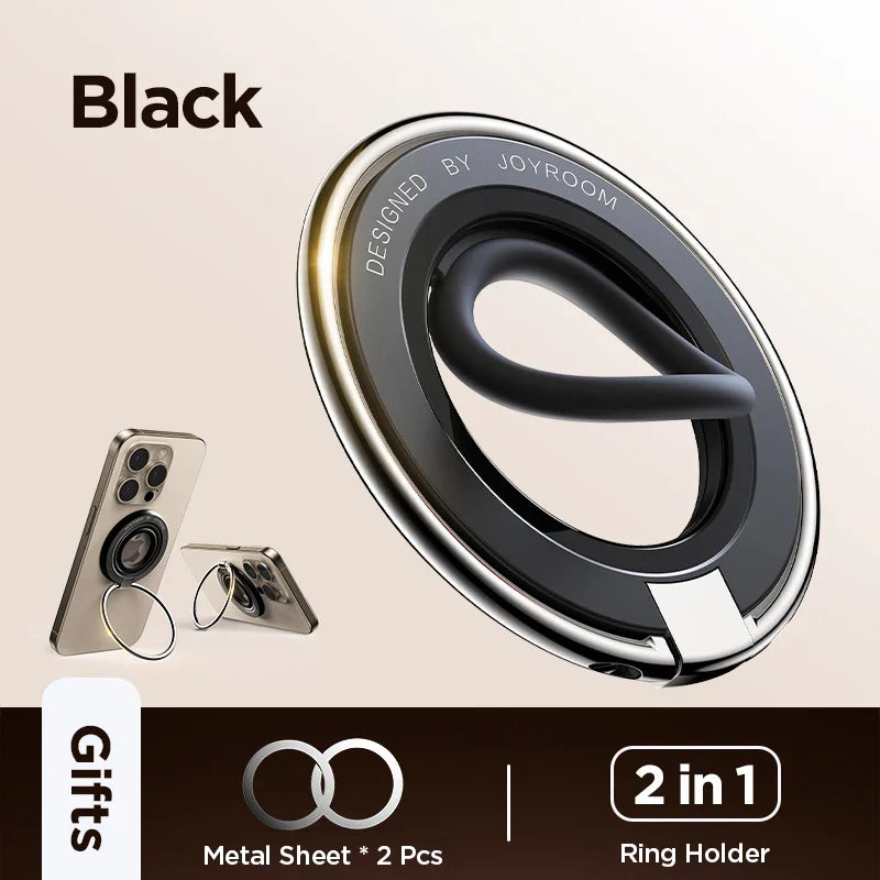 Joyroom Magnetic Ring Phone Holder – Colorful Silicone Kickstand Grip for iPhone 16/15/14 Pro Max