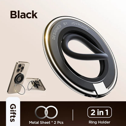 Joyroom Magnetic Ring Phone Holder – Colorful Silicone Kickstand Grip for iPhone 16/15/14 Pro Max