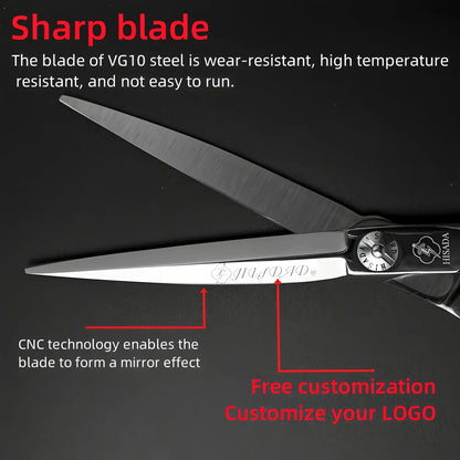 HISADA Professional Hairdressing Scissors – 6.0 Inch VG10 Barber Scissors for Salon Hair Cutting
