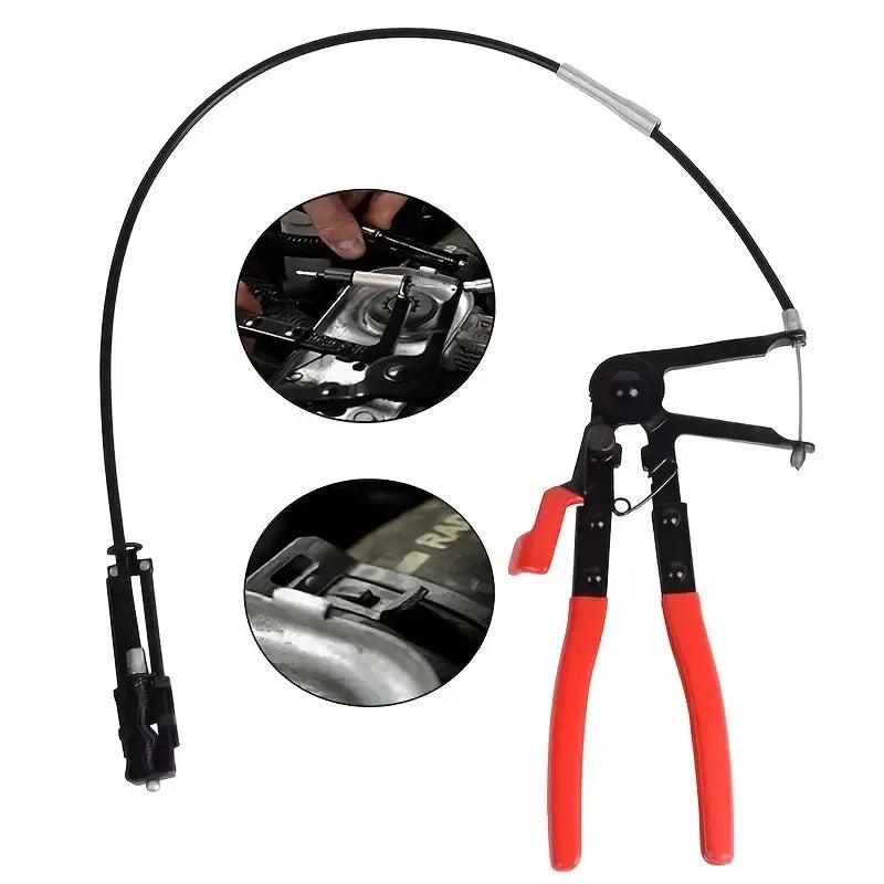 Bendable Hose Clamping Pliers: Flexible Cable Type Swivel Pincer Clamps - Removal & Repair Tools for Automotive Radiator, Fuel, Water