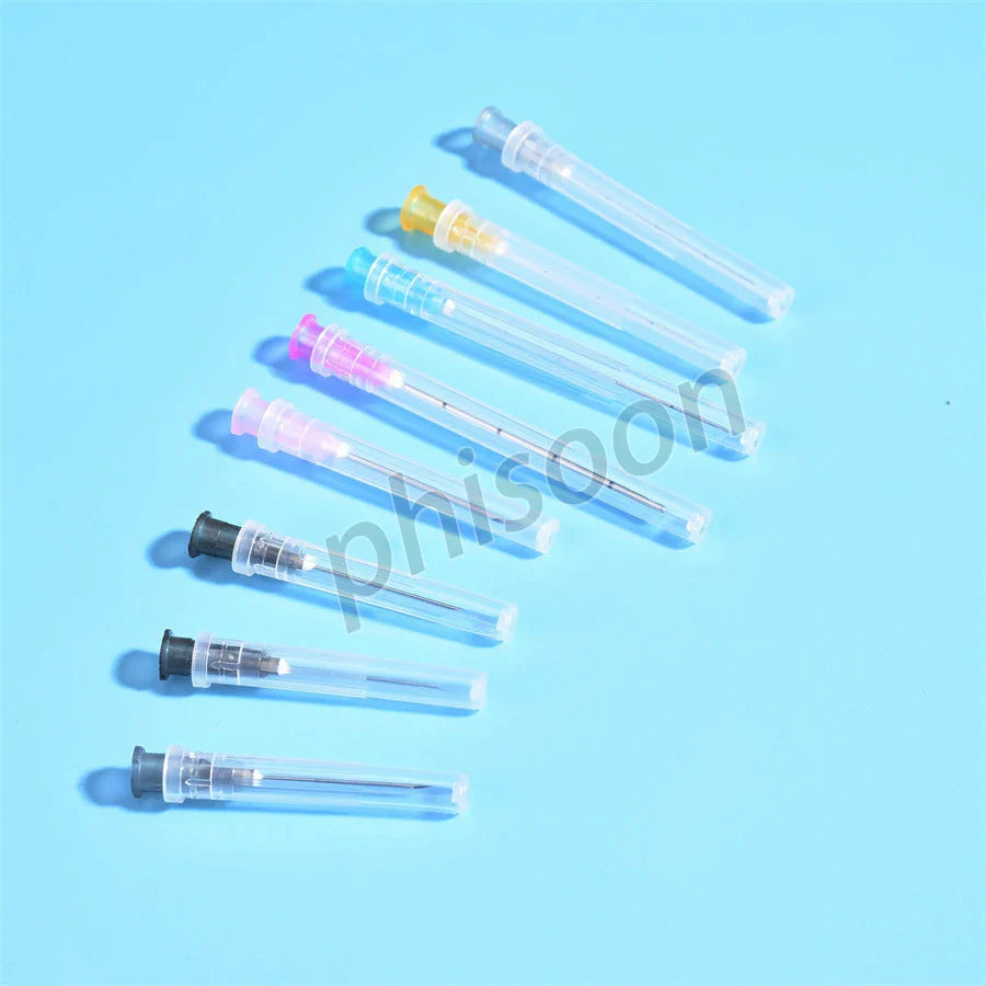 Fine Micro Korea Cannula Needle Tips – 18G-30G Syringe Endo Needles, Plain & Notched Ends, 2PCS/Pack, 10-Pack