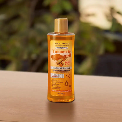 200ml Turmeric & Ginger Essential Oil — Deep Hydration Face & Body Moisturizer, Nourishing & Smoothing Skin Serum