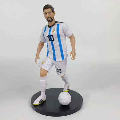 Football Star Action Figures – C. Ronaldo, Messi, Mbappe Cartoon Model Dolls Car Accessories Gifts (1-5pcs)