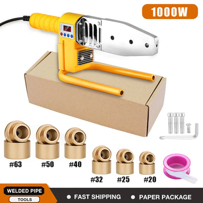 800/1000W Pipe Welding Machine – 220V PB/PP/PE/PPR Plastic Pipe Welding Tool for Home Plumbing