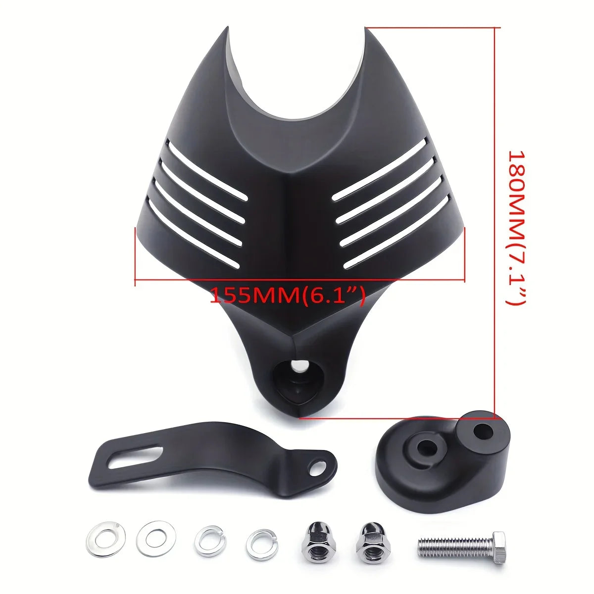 Motorcycle Big Twin Horn Cover – Black/Chrome Cowbell Horns for Harley Dyna Softail Sportster
