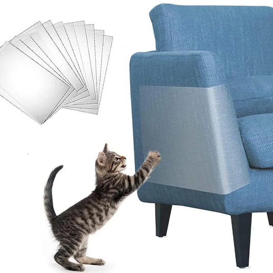 2Pcs Self-Adhesive Cat Scratch Sofa Protection Pads - Pet Furniture Protectors Cover, Anti-Cat Scratch Couch Guard Stickers
