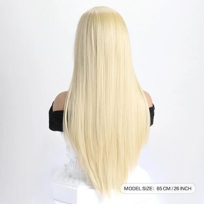 26" Long Straight Synthetic Wig for Women – Colorful Fashion Wig for Daily Wear, Halloween Costume, Party & Cosplay