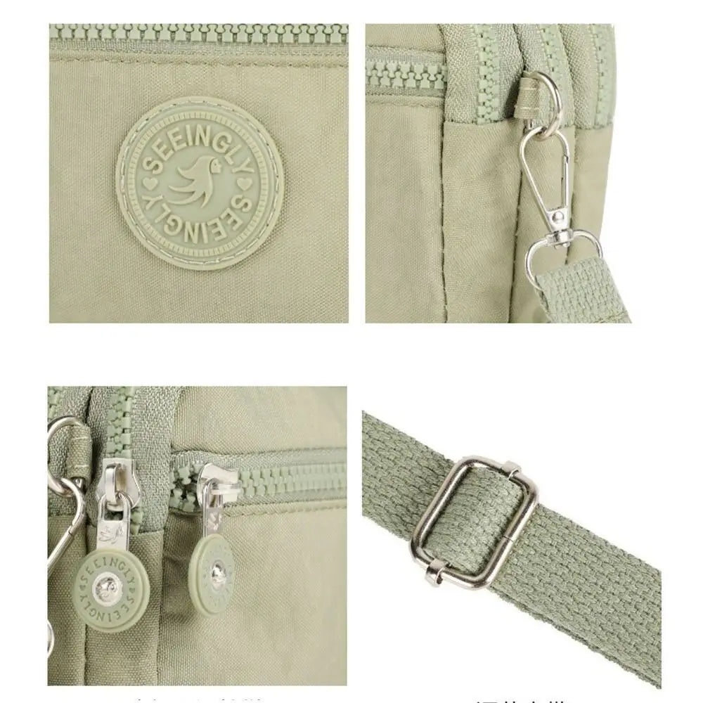 Women’s Large Capacity Handbag – Fashionable Portable Crossbody & Shoulder Bag with Zipper, Messenger Style