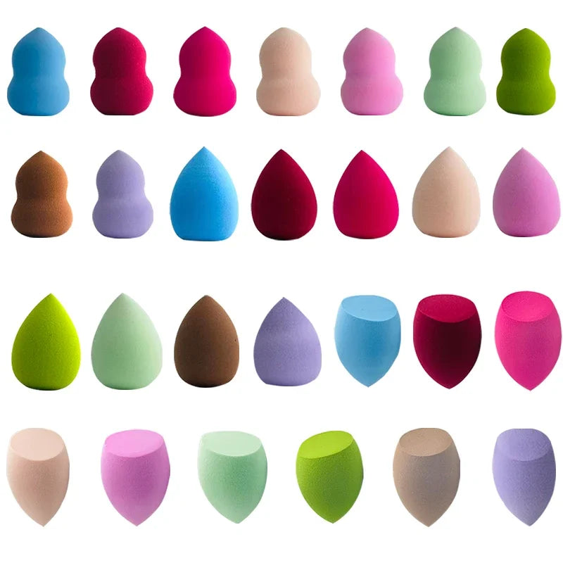 Women's Cosmetic Powder Puff — Water Drop Shaped Makeup Sponge for Smooth Foundation Blending & Beauty Application