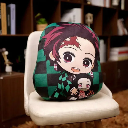 Demon Slayer Kimetsu no Yaiba Plush Cushion – Anime Dakimakura Pillow Tanjiro Nezuko Zenitsu Inosuke Kawaii Doll