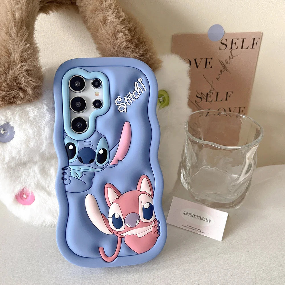 Stitch Soft Silicone Phone Case — Cartoon Cover for Samsung Galaxy A03S/A04E/A14-A16/A25-A36/A52-A56/S20-S25 Ultra & Plus