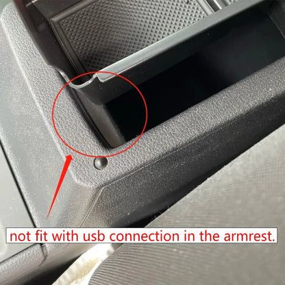 Car Central Armrest Storage Box – Tray Holder for Volkswagen VW Golf 7 Mk7 VII 5G GTI R (2013-2019), Organizer Accessories