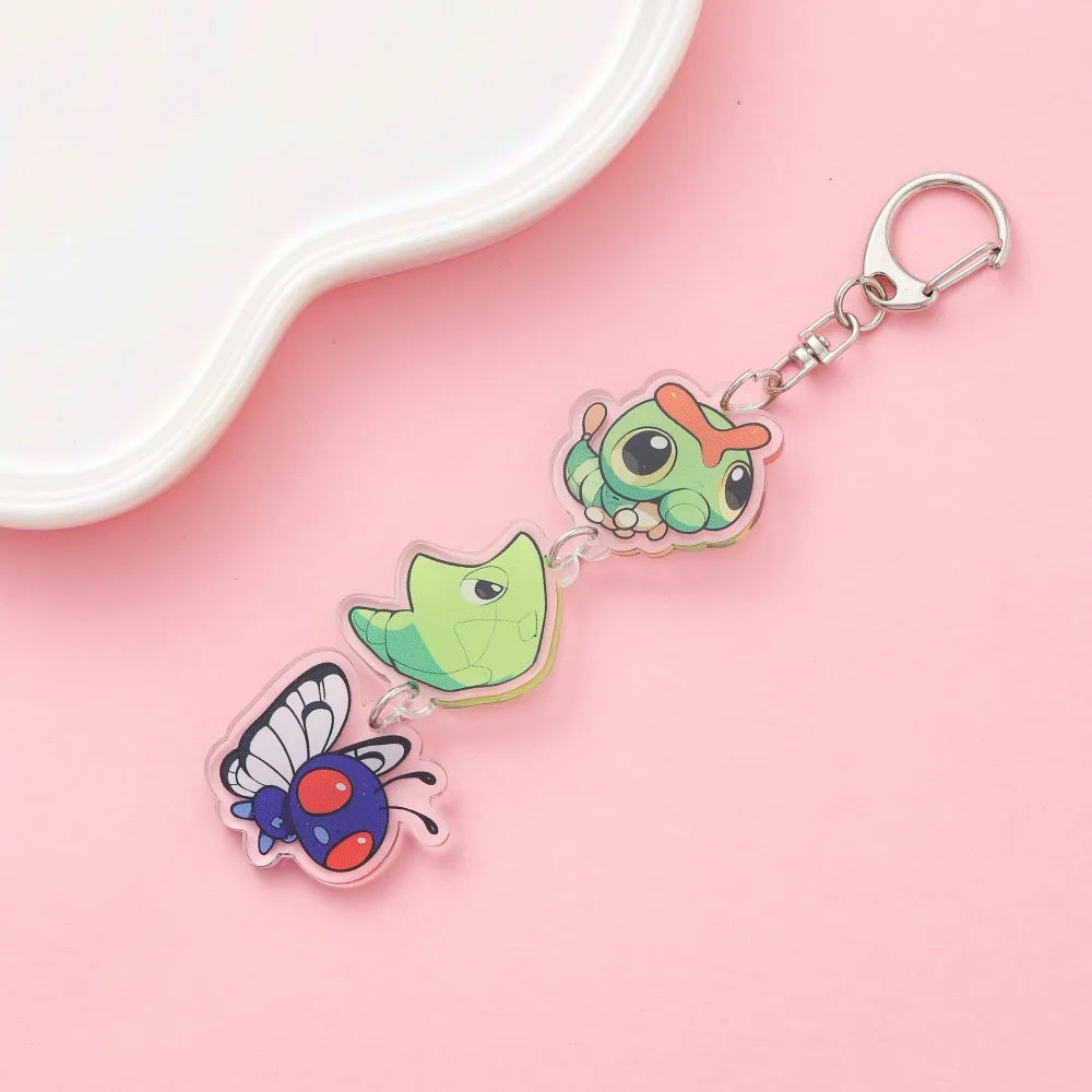 Anime Acrylic Keychain – Cute Cartoon Car Bag Pendant, Creative Gift for Friends & Fans, Fun Keyring Charm