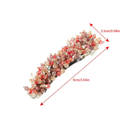 Rhinestone Pearl Women's Hair Clip - Trend Design Headdress for Girl Ponytail, Simple Spring Clip Fashion Hair Accessories