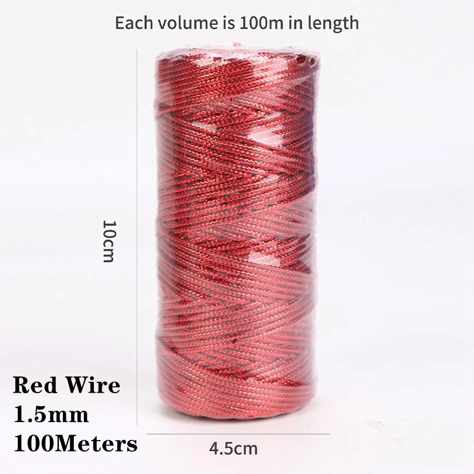 2mm 100M Macrame Cotton Cord – Twine Thread for DIY Crafts, Wall Hangings, Bohemian Wedding & Home Decor