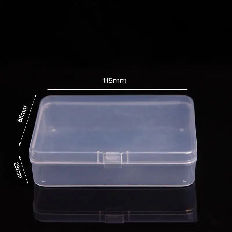 Mini Rectangular Plastic Storage Box – Translucent, Dustproof Jewelry & Small Item Container