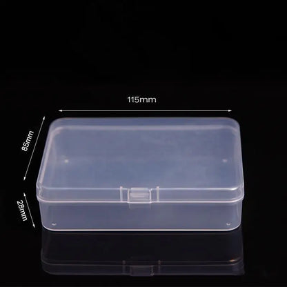 Mini Rectangular Plastic Storage Box – Translucent, Dustproof Jewelry & Small Item Container