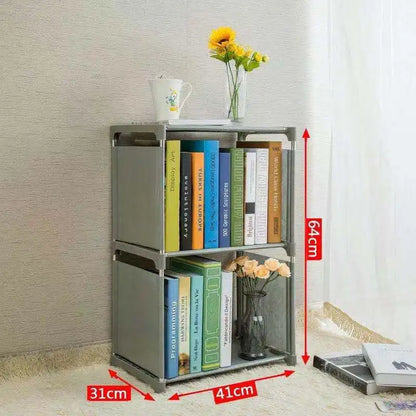 Modern Wall-Mounted Bookshelf with Gold Bookends – Decorative Bookcase for Living Room, Library & Home Office
