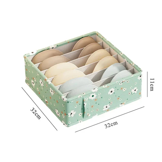 Underwear & Socks Cabinet Drawer Organizer – Wardrobe Storage Box for Clothes, Ties, Pants & Bras