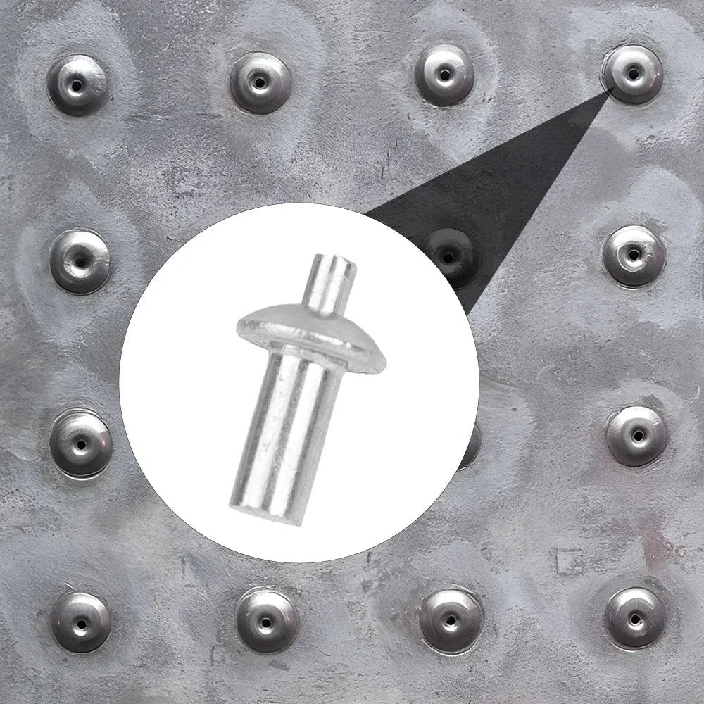 100x Hammer Drive Expansion Rivets – Aluminum Piercing Nails, Tapping Screws & Fasteners for Percussion Expansion
