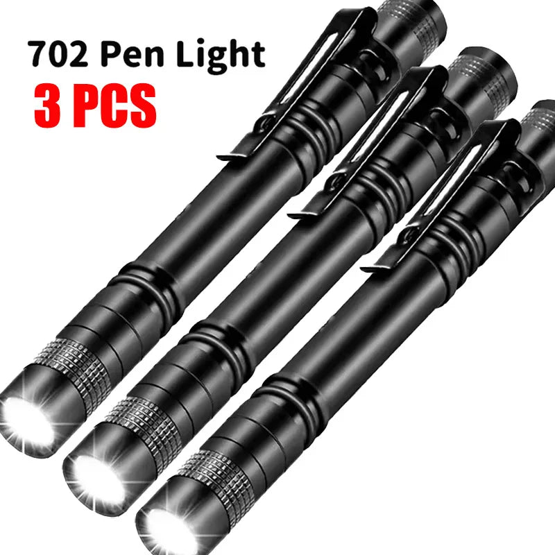 Mini Portable LED Pen Light – Ultra Bright Pocket Handheld Flashlight High Lumens Torch for Camping, Outdoor & Emergency Use
