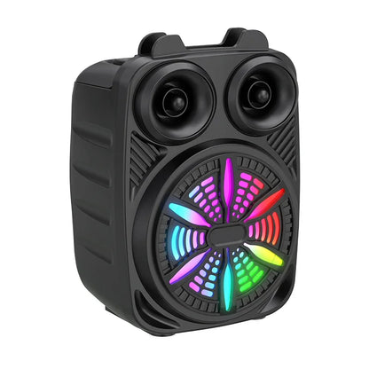 500mAh Bluetooth Speaker – High-Power Sound Box with TF/U-Disk, Karaoke & Handheld Subwoofer for Dancing