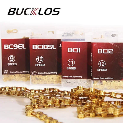 BUCKLOS MTB Bike Chain – 12 & 11 Speed Mountain & Road Bicycle Chain, Compatible with 8-12 Speed Cycling Parts