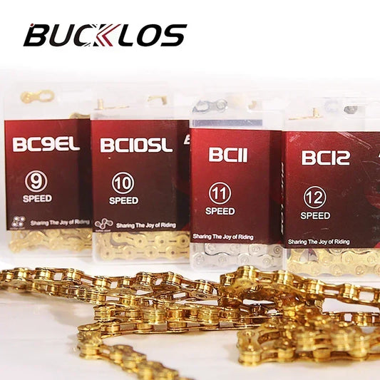 BUCKLOS MTB Bike Chain – 12 & 11 Speed Mountain & Road Bicycle Chain, Compatible with 8-12 Speed Cycling Parts