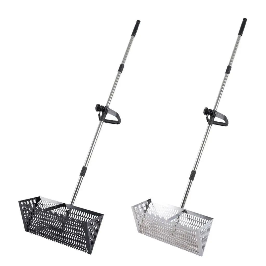 Handheld Sand Sifter Rake with Mesh Shovel – Ergonomic Sharp Tooth Beach & Gardening Tool for Soil Loosening, Camping & Seafood Catching