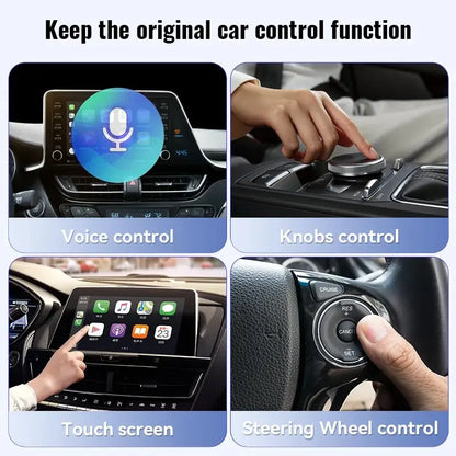 XUDA NEW Wireless CarPlay and Android Auto Adapter - Smart Mini Box, Plug and Play, Fast WiFi Connect - Universal Fit for Nissan