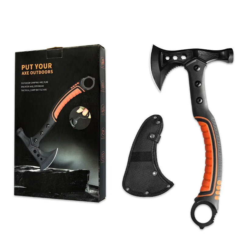 Lightweight Shock-Absorbing Axe – Steel Blade for Outdoor Camping, Tree Cutting, Woodworking, Firefighting & Mountain Use