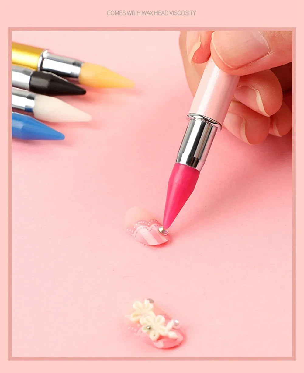 New Diamond Painting Pen Tool – Double-Head Multifunctional Nail Pen, Metal Material, Diamond Painting Accessories