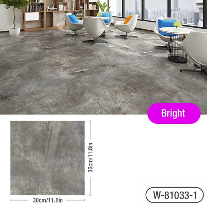 Marble Floor Tile Stickers - Waterproof Self-Adhesive PVC Home Decor