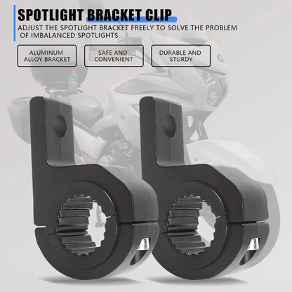 Universal Headlight Clamp Brackets Kit – 1/2pcs Tube Mount for Car, Truck, ATV & Motorcycle LED Work Lights