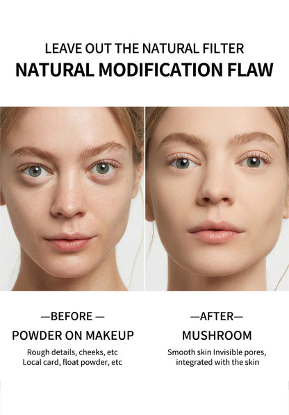 Air Cushion CC Cream with Mushroom Head Puff – Moisturizing, Brightening BB Cream & Waterproof Face Concealer