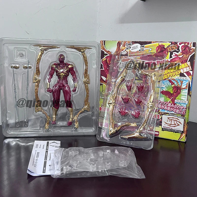 Amazing Yamaguchi Kaiyodo Iron Spider-Man Figure — Animation Collectible Action Model Toy, Birthday Gift