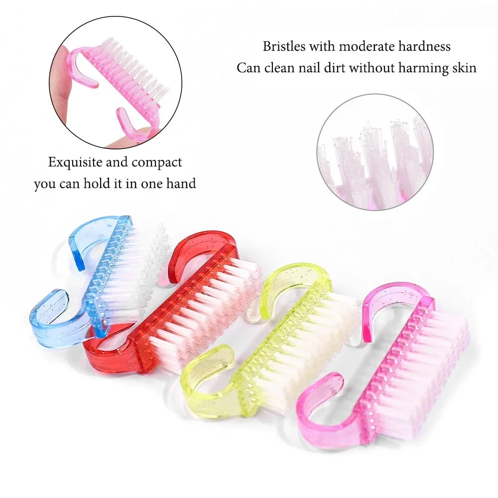 Nail Art Cleaning Brush - Soft Plastic Dust Removal Brush for Manicure Care