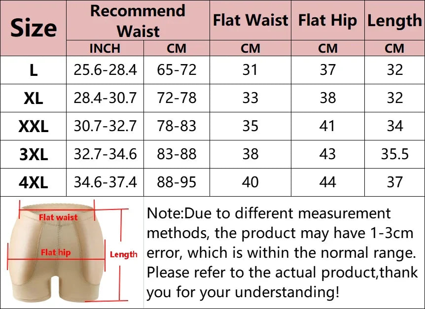 Women’s Butt Lifter Panties — Seamless Padded Hip Enhancer Shapewear, Booty Lift Shorts & Corset Underwear