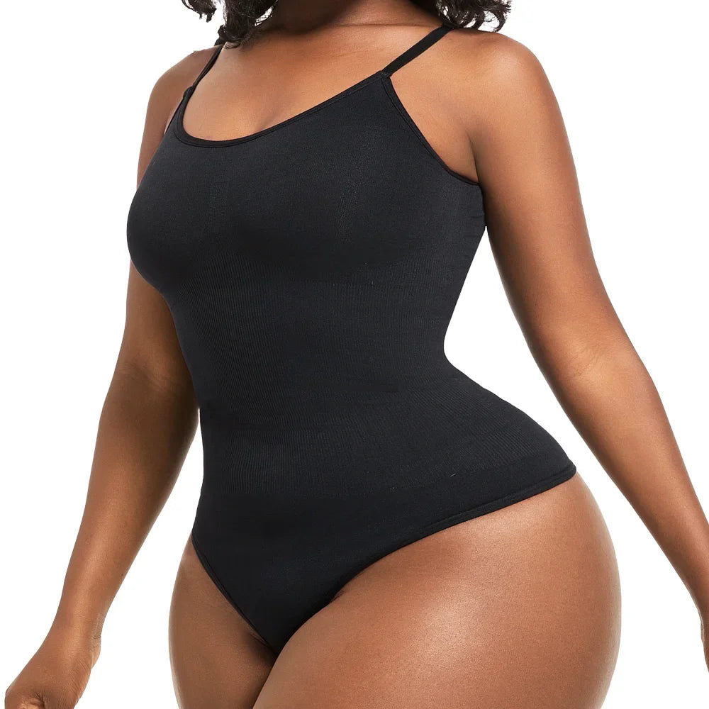 Women's Shapewear Bodysuit - Tummy Control Thong Body Shaper with Butt Lifter Compression Slimming Fit
