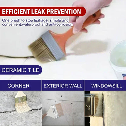Invisible Waterproof Sealant Coating – Strong Transparent Anti-Leak Repair Glue with Brush Applicator (100–1000g)