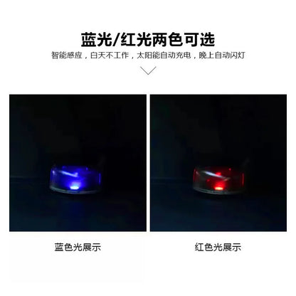 Solar Powered Car Security LED Light – Fake Dummy Alarm Flashing Anti-Theft Warning Lamp Wireless Car Protection Accessory