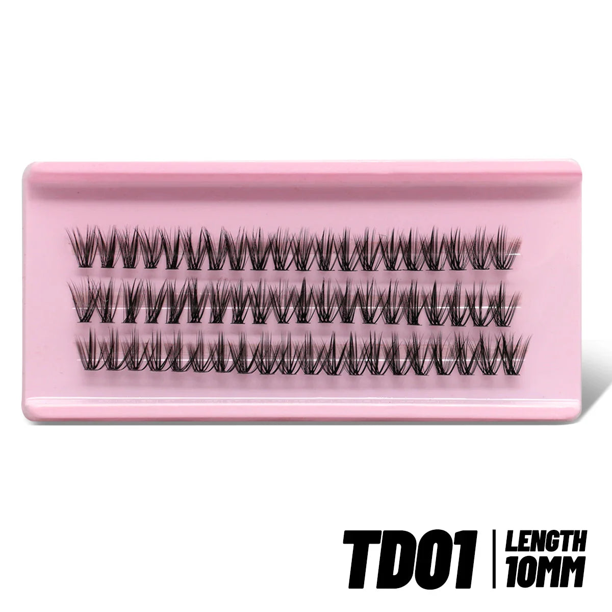 GROINNEYA DIY Mixed Lash Clusters Set – Fluffy Individual Lash Extensions Kit with Bond & Seal for At-Home Makeup